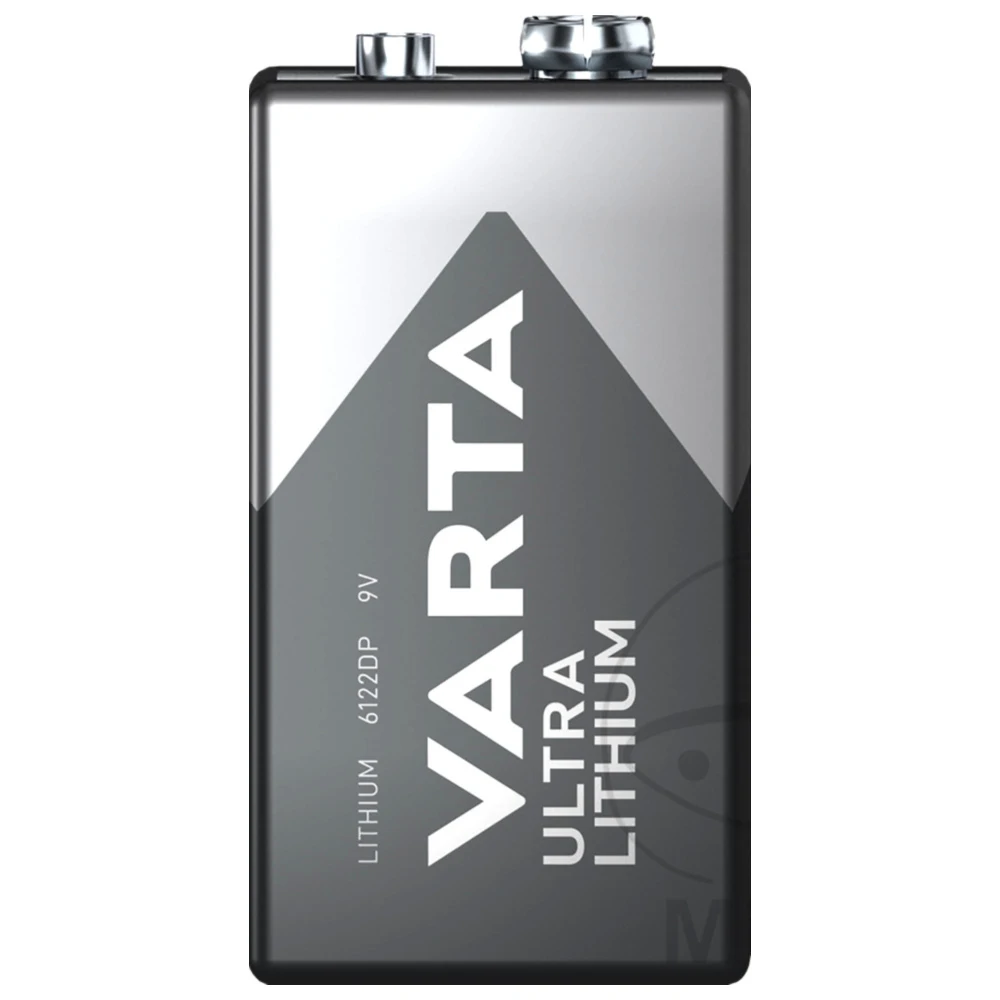 VARTA 9V Blockbatterie Ultra Lithium-Ionen für professionelle A
