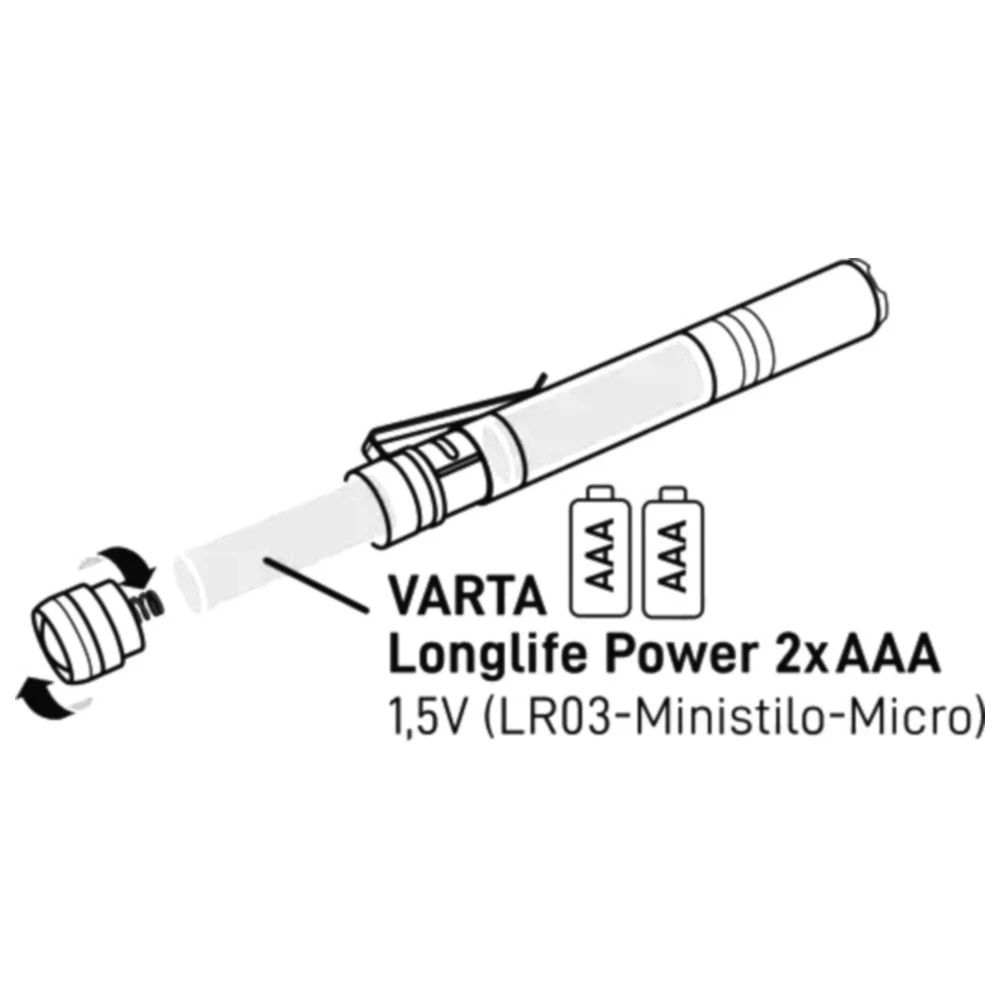 VARTA Aluminium LED Taschenlampe F10 Pro mit 2 AAA Batterien_1