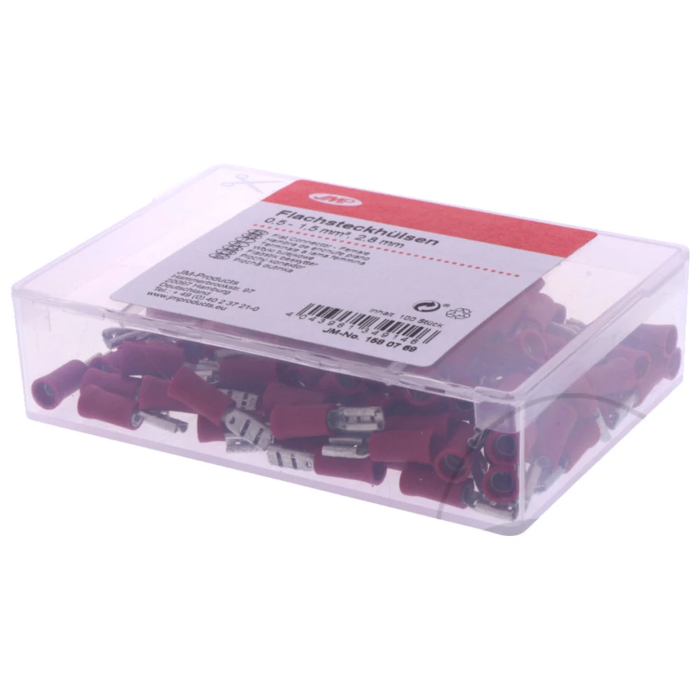 Flachsteckhülse isoliert 0.5-1.5 mm² 2.8mm für JMP_0