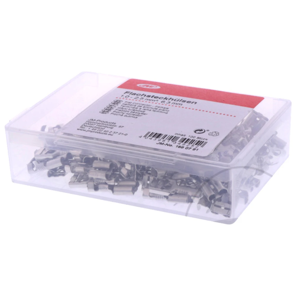 Flachsteckhülse unisoliert 1.0-2.5 mm² 6.3mm JMP_0
