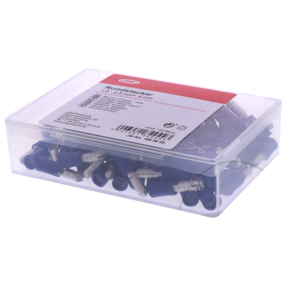 Rundstecker isoliert 1.5-2.5 mm² 4 mm für Motorräder_0