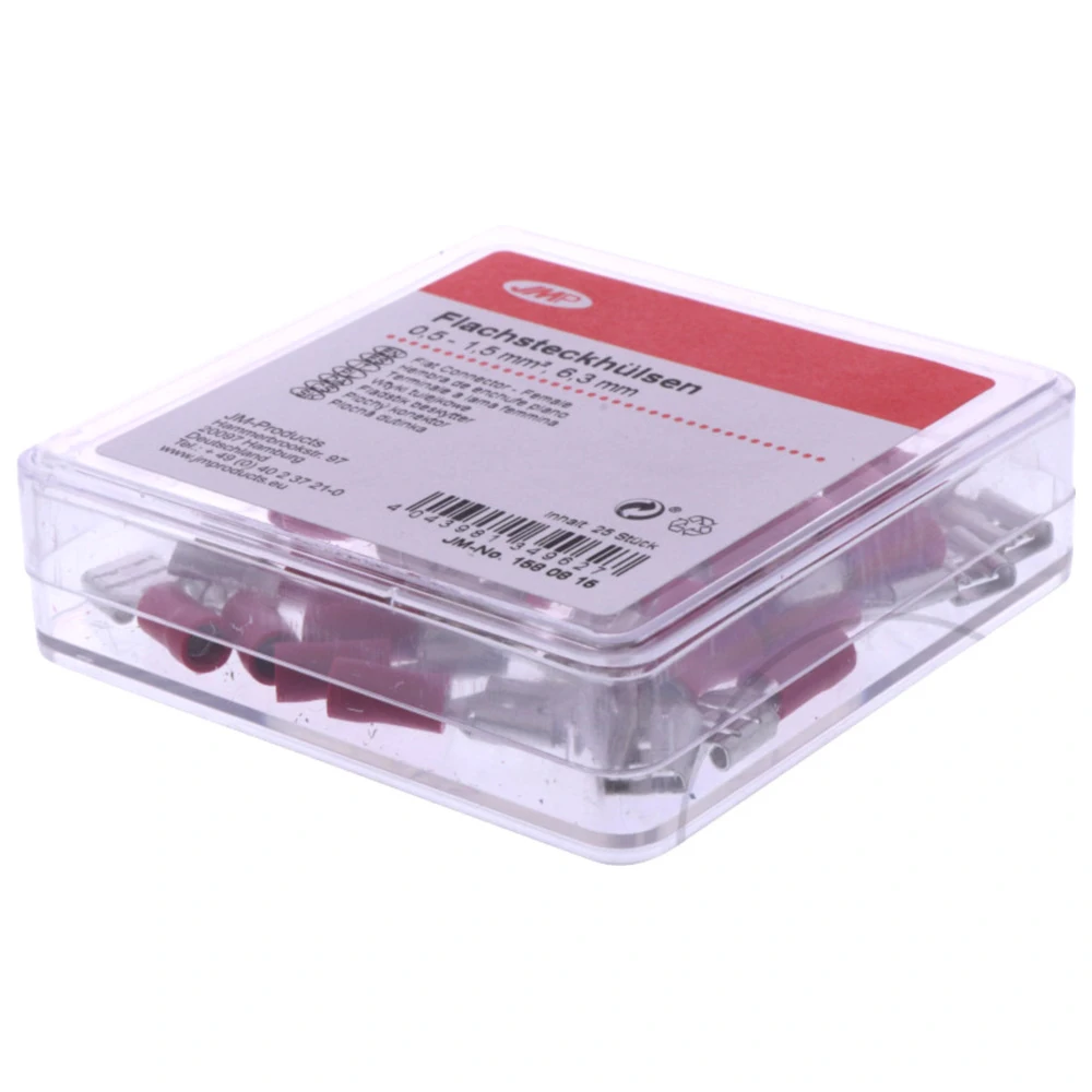 Flachsteckhülse isoliert 0.5-1.5 mm² 6.3mm JMP_0