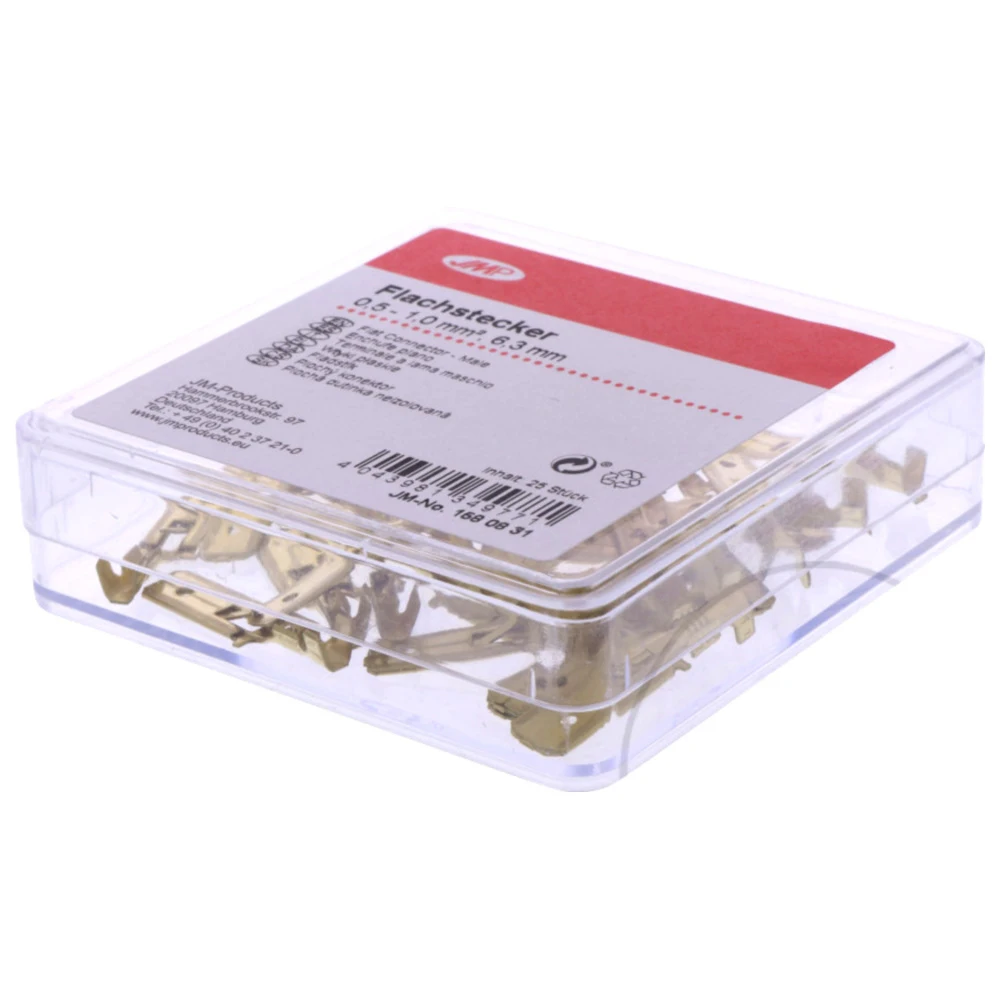 Flachstecker für Leitungen 0.5-1.0 mm² 6.3 mm JMP_0