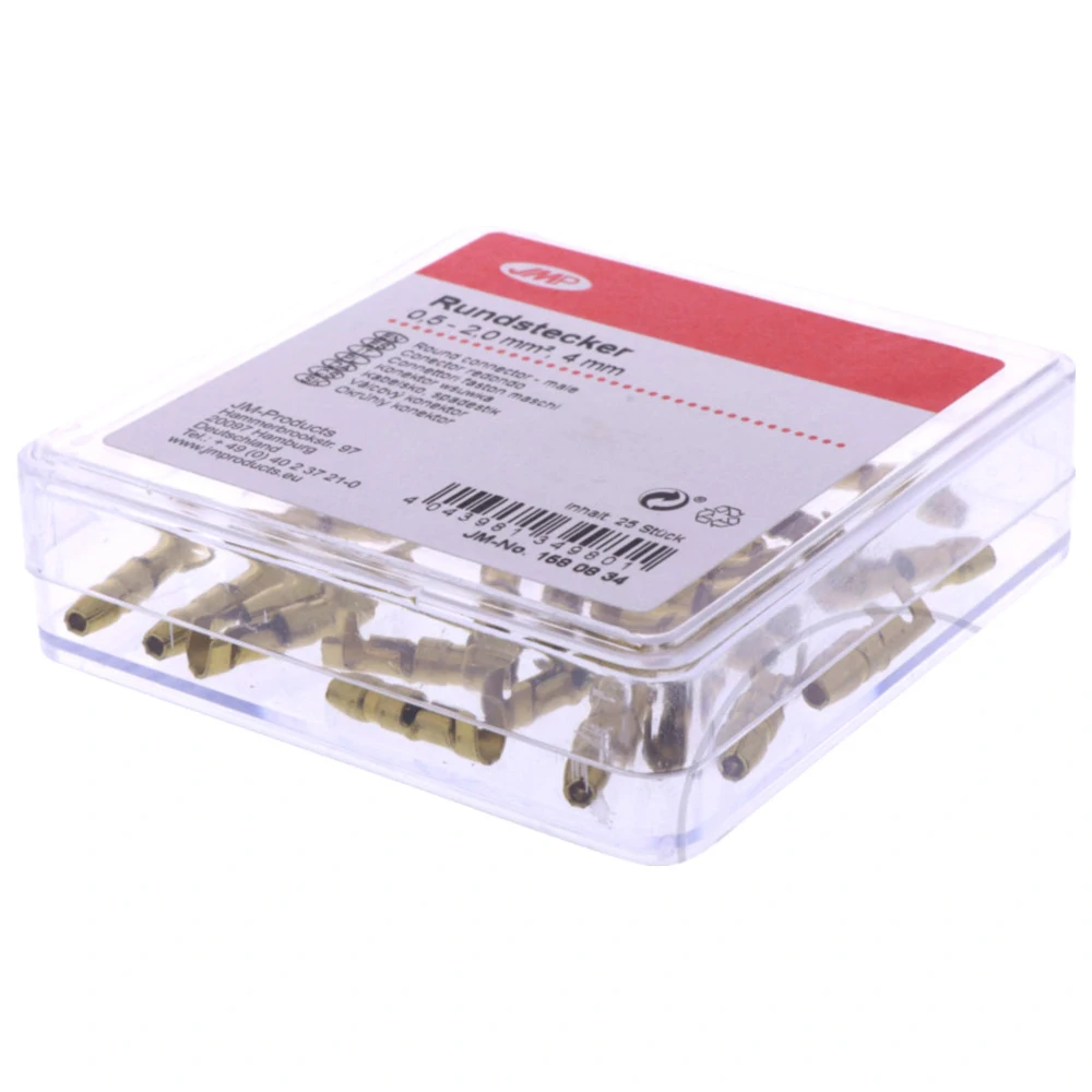 Rundstecker 0.5-2.0 mm² 4 mm JMP Packung 25 Stück_0