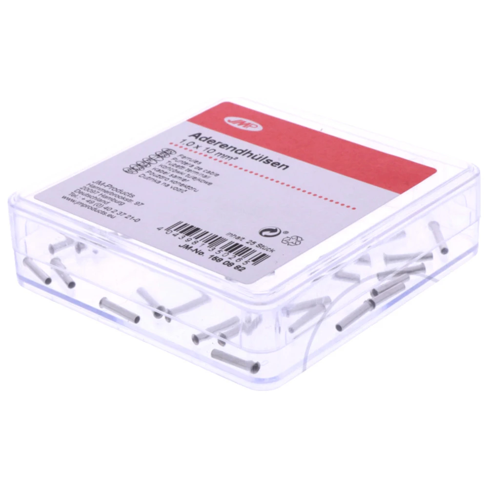 Aderendhülse unisoliert 1.0x10mm JMP 25 Stück_0