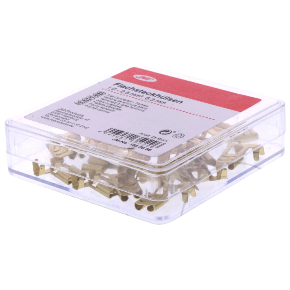 JMP Flachsteckhülse unisoliert 1.0-2.5 mm² 6.3mm_0