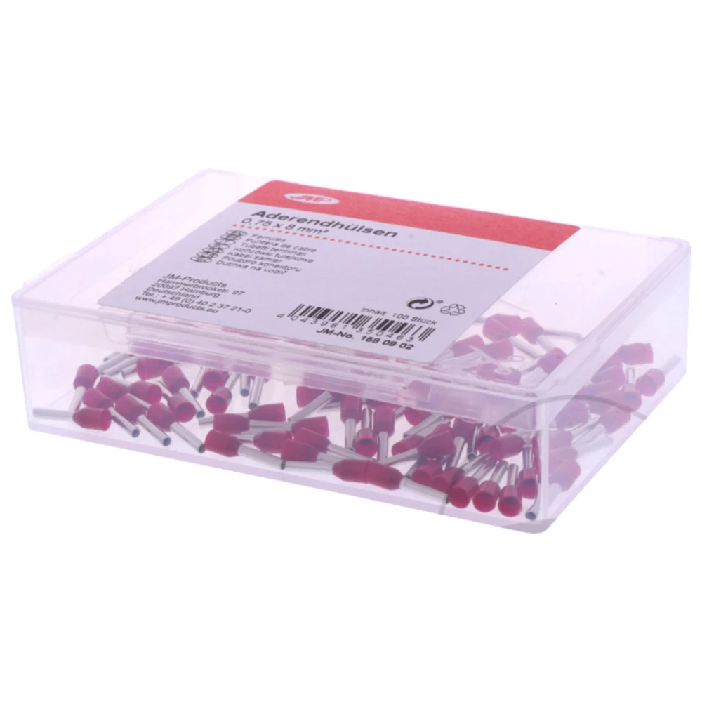Aderendhülsen 1.0X8MM JMP Packung 100 Stück_0