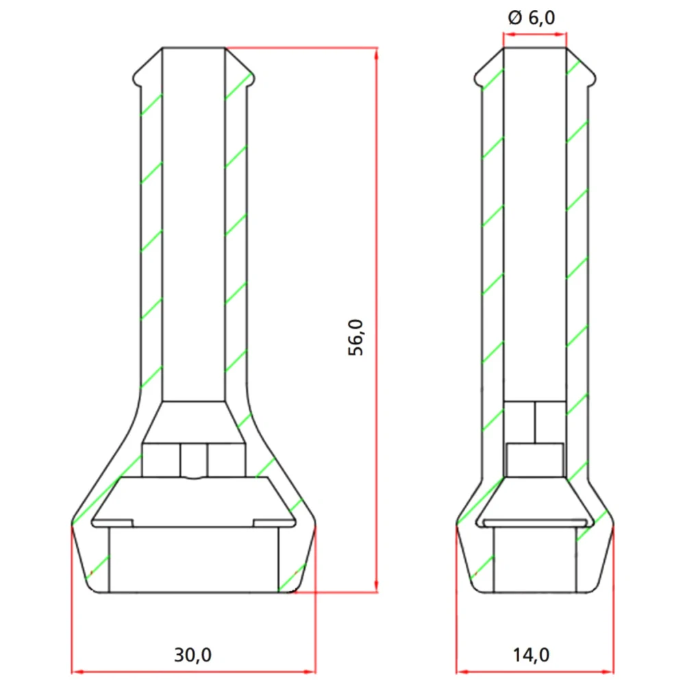Isolierte Gummitülle 4-polig für Motorräder_0