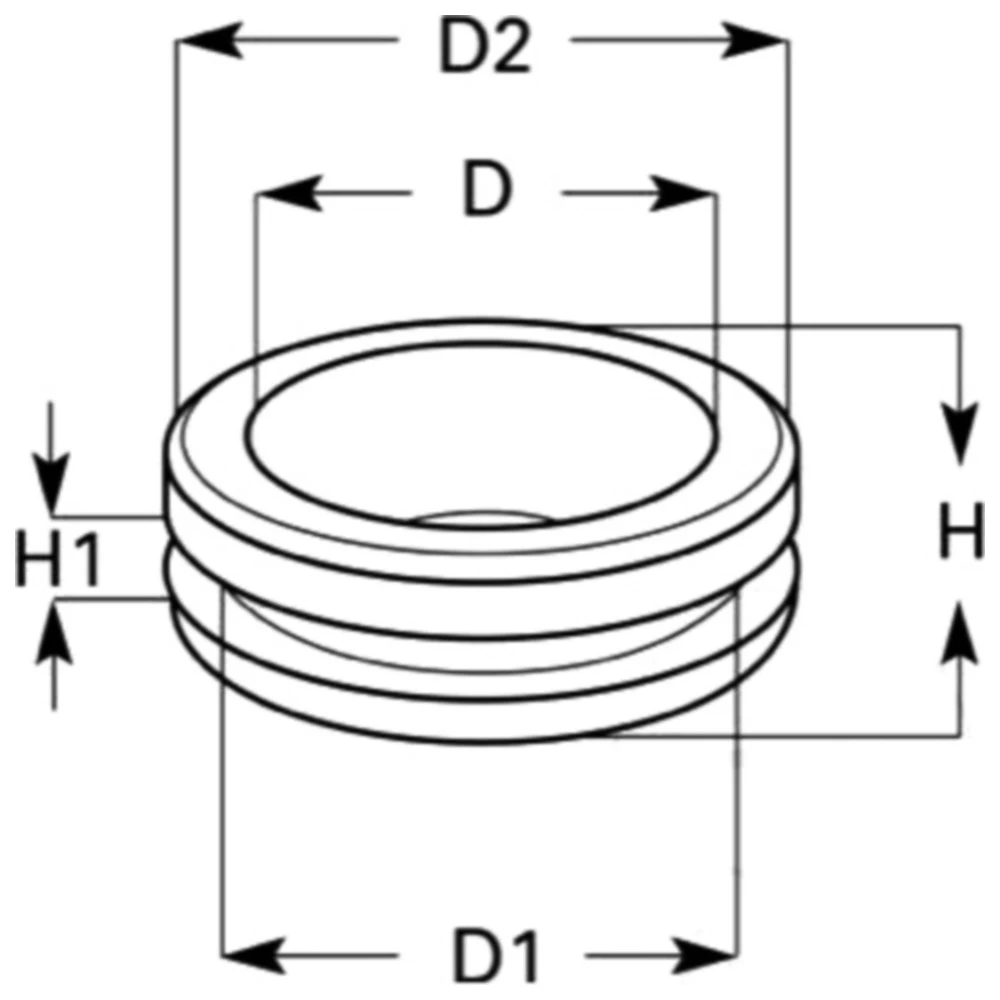 Kabeltülle doppelseitig 10x13x18 mm für Motorräder_0