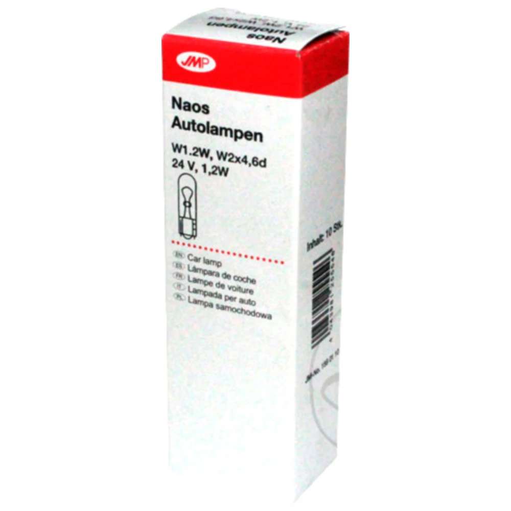 JMP 24V Glassockellampe W2X4.6D, 1.2 Watt für Motorräder_0