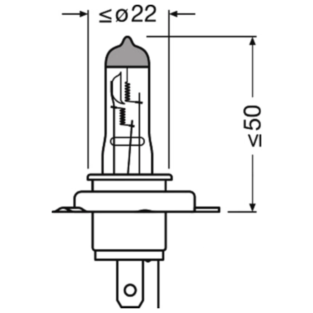Halogenlampe H19 12V 60/55W Osram_1