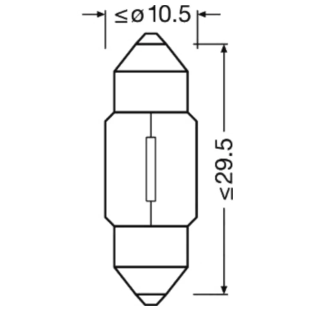 Soffittenlampe 12V10W SV8.5-8 für verschiedene Anwendungen_0
