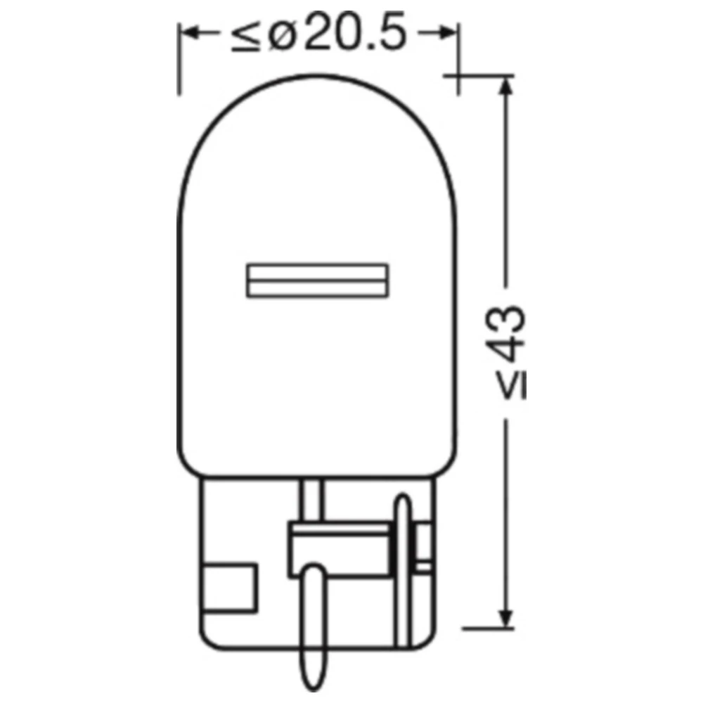 Lampe 12V21W W3X16D Osram für Motorräder_2