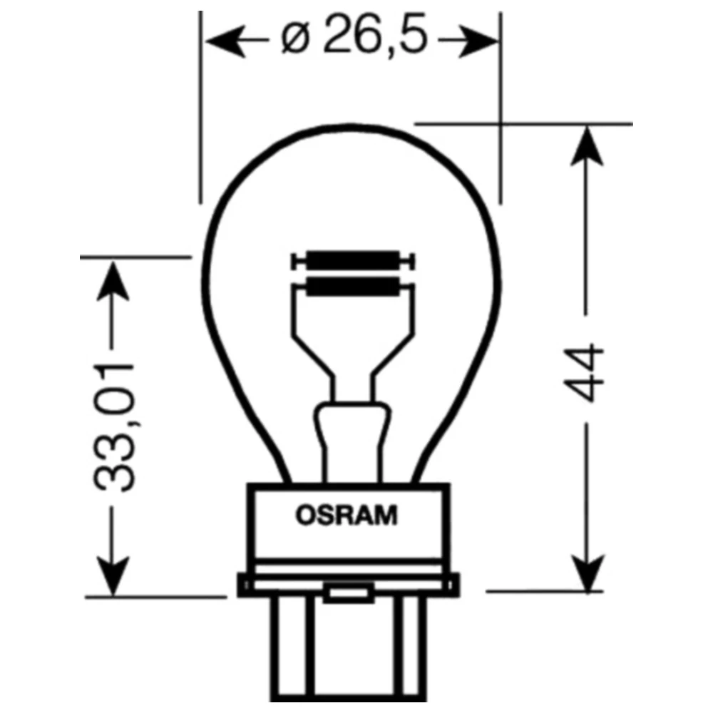 OSRAM Original Line 12V27/7W W2.5X16Q Lampe_0