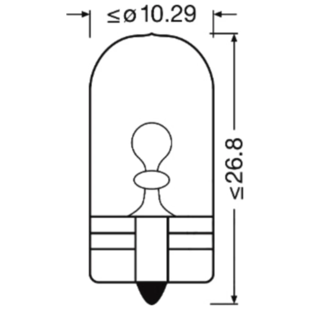OSRAM Glühlampe 12V 5W W2.1X9.5D 2er Blister gelb_1