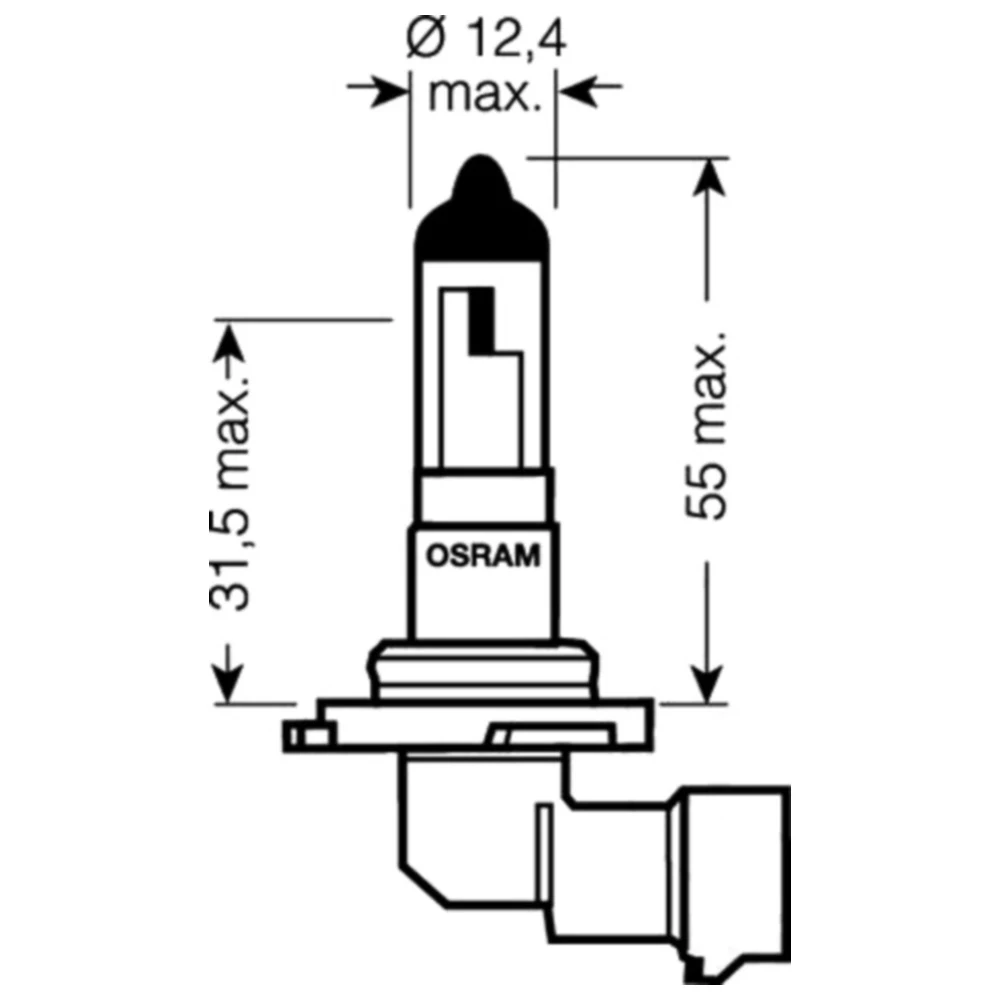 HB4 12V51W Scheinwerferlampe für Motorräder_0