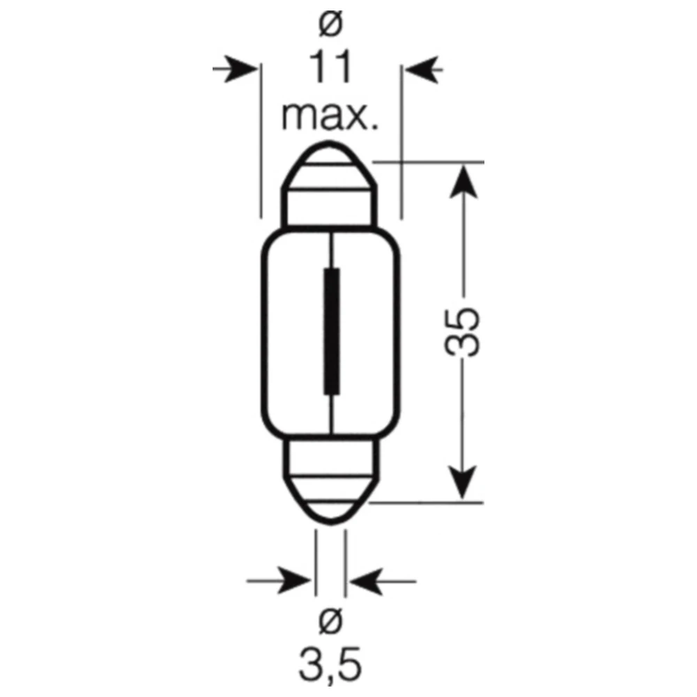 OSRAM Ultra Life Lampe 12V5W SV8.5-8_0