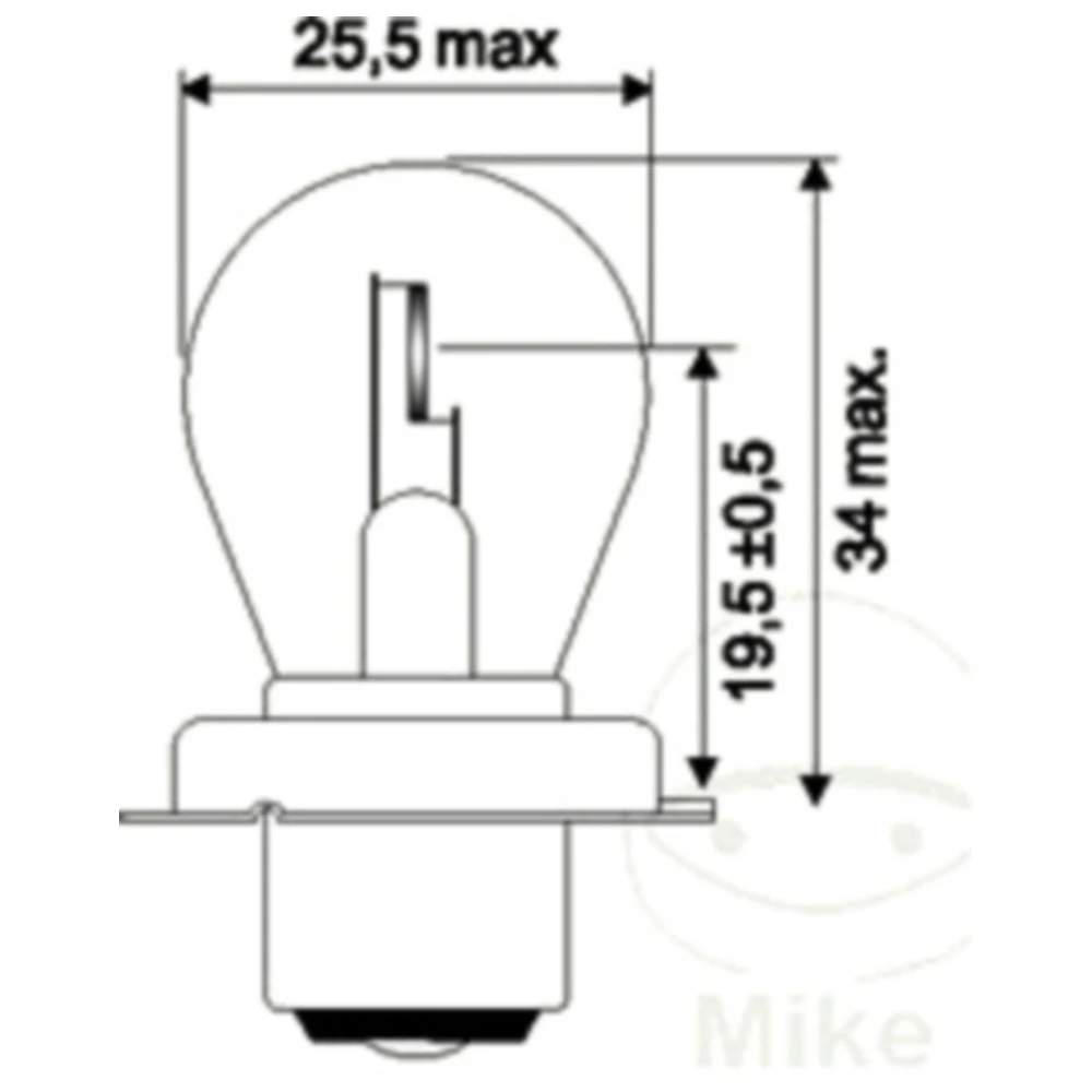 Lampe 12V15W P26S JMP Inhalt 1 Stück passend für: Suzuki AY, AP