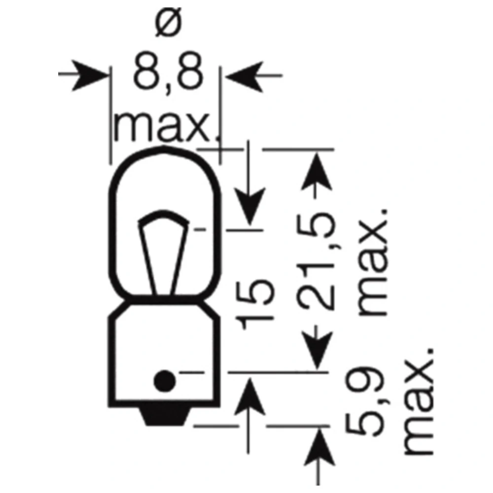 Osram MINIXE 12V/6W BA9S Lampe_0