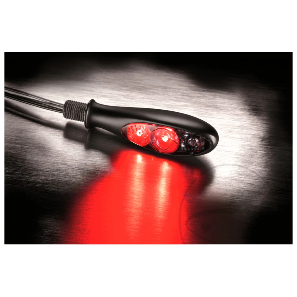Kellermann Micro S DF Dark - Blinkleuchte mit Brems- und Rückli