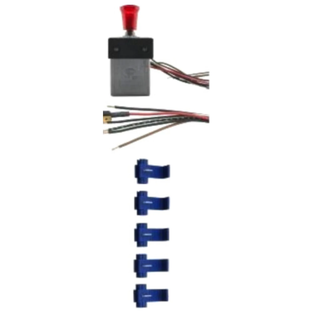 Warnblinkanlagenschalter 12V ohne Spritzwasserschutz für Motorr