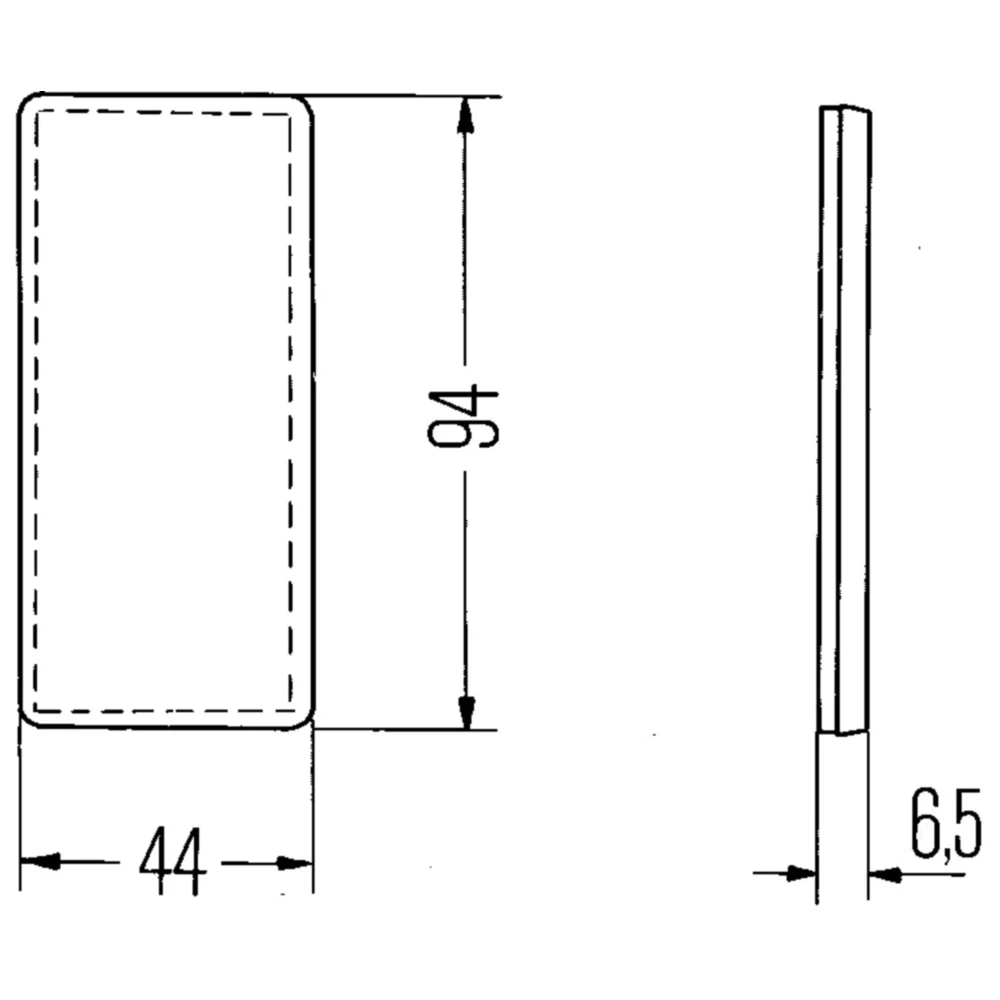 Rückstrahler für Motorräder, selbstklebend_0