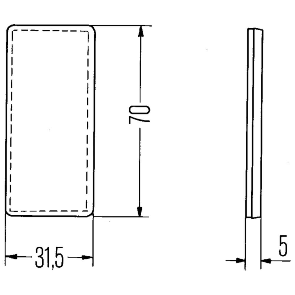 Rückstrahler selbstklebend gelb_0