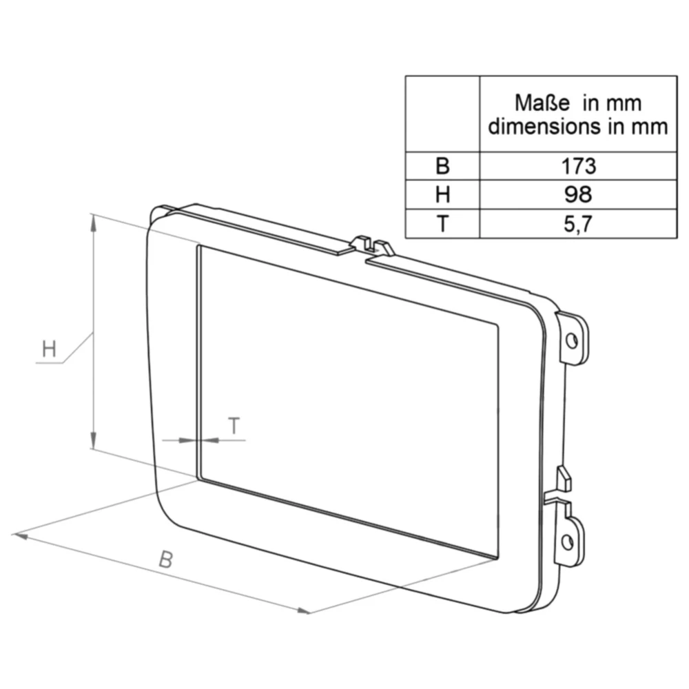 ACV 2-DIN Radioblende für Ford Focus schwarz_2