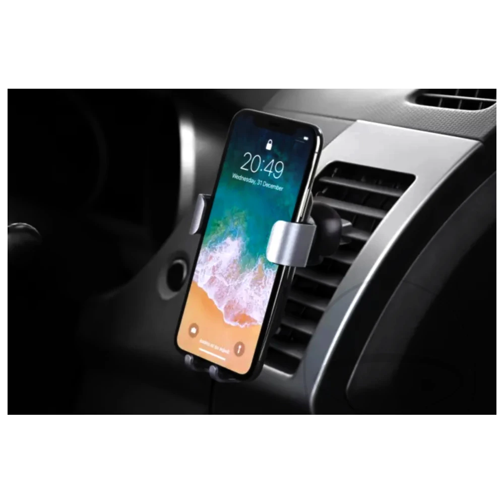 KFZ-Halterung QI DELTACO für Lüftungsgitter mit induktiver Schn