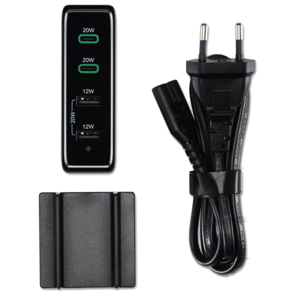 Hama 60W 4-Fach Ladestation mit USB-A/C Schnellladetechnologie_2