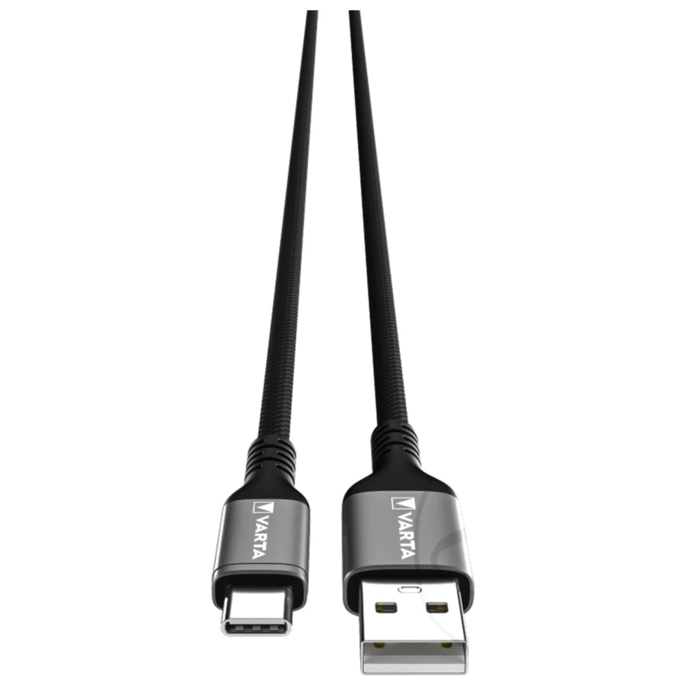 Varta Schnellladekabel USB-A auf USB-C 60W, 2 Meter_1