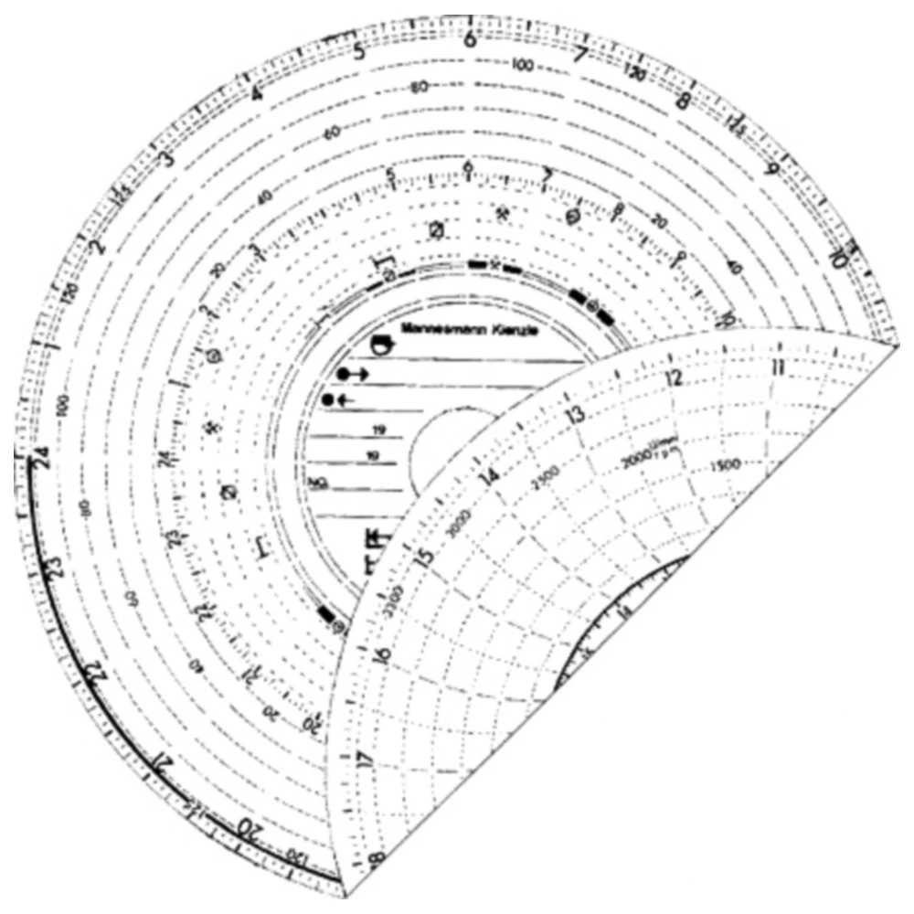 Diagrammscheibe 180 km/h für Tachographen 100 Stück_0