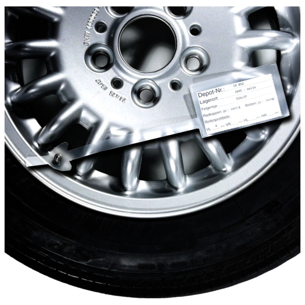 Rad-Reifenanhänger mit Beschriftungs-Etiketten 100ST_0