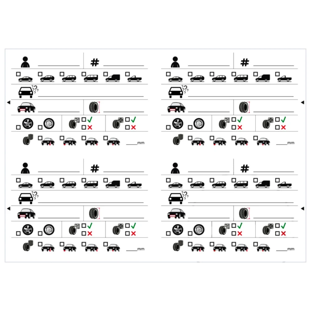 Ersatzetiketten 100 Stück für Rad-/Reifenanhänger_0