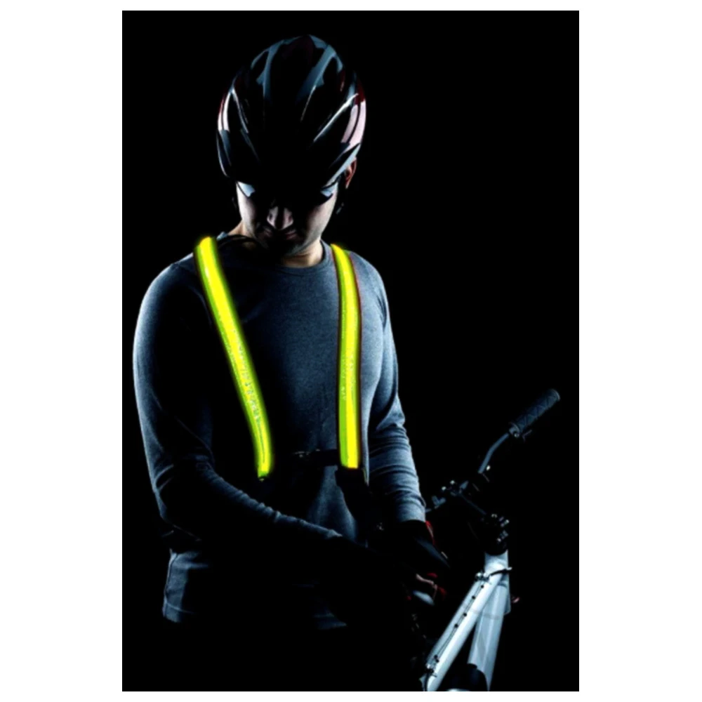 Easypix Streetglow LED Weste für Fahrräder und Motorradfahrer L