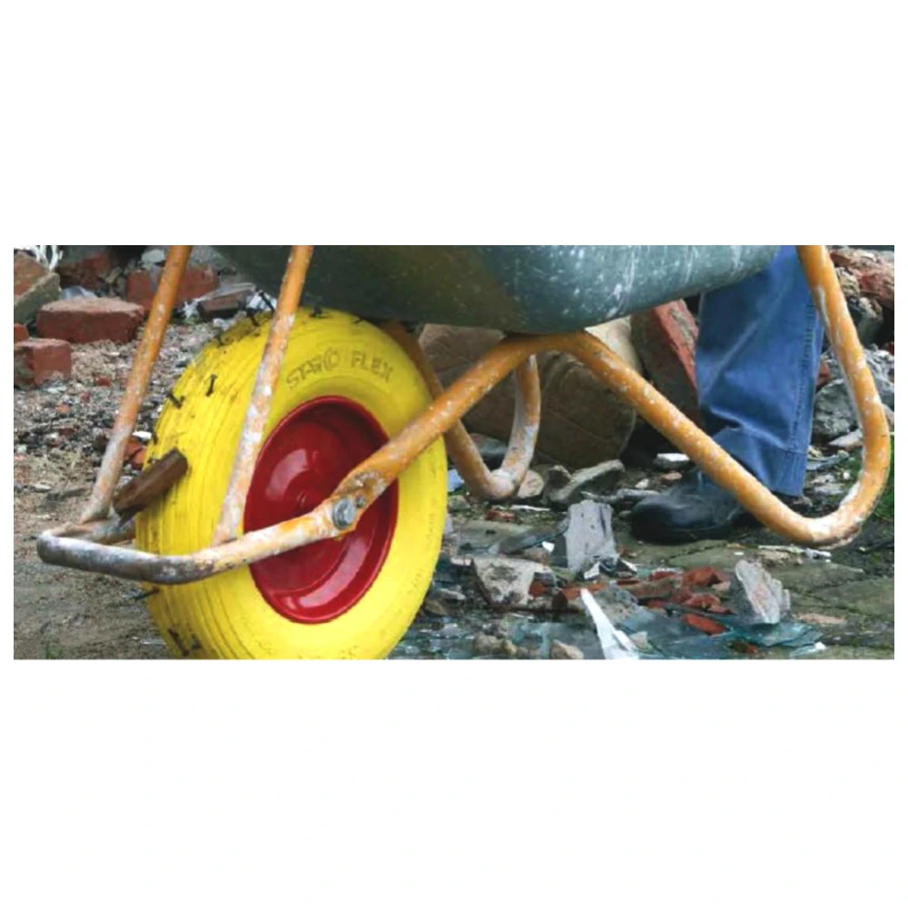 Komplettrad 4.00-8 aus Stahl für pannensichere Schubkarren_0