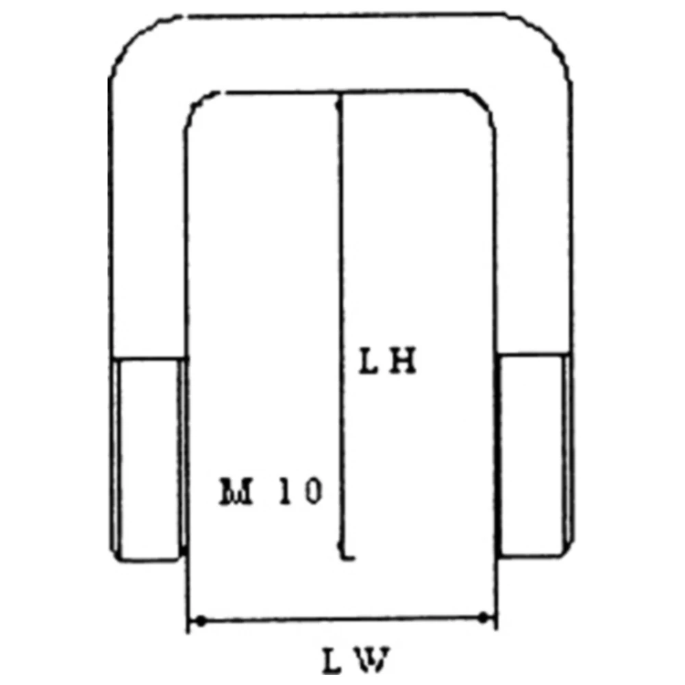 Bügelschraube M10 für Motorräder LH120 X LW42MM verzinkt_0