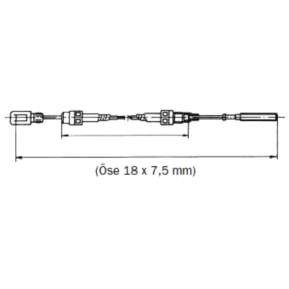 Bremsseil mit Langlochöse 800/1100 für Knott_2