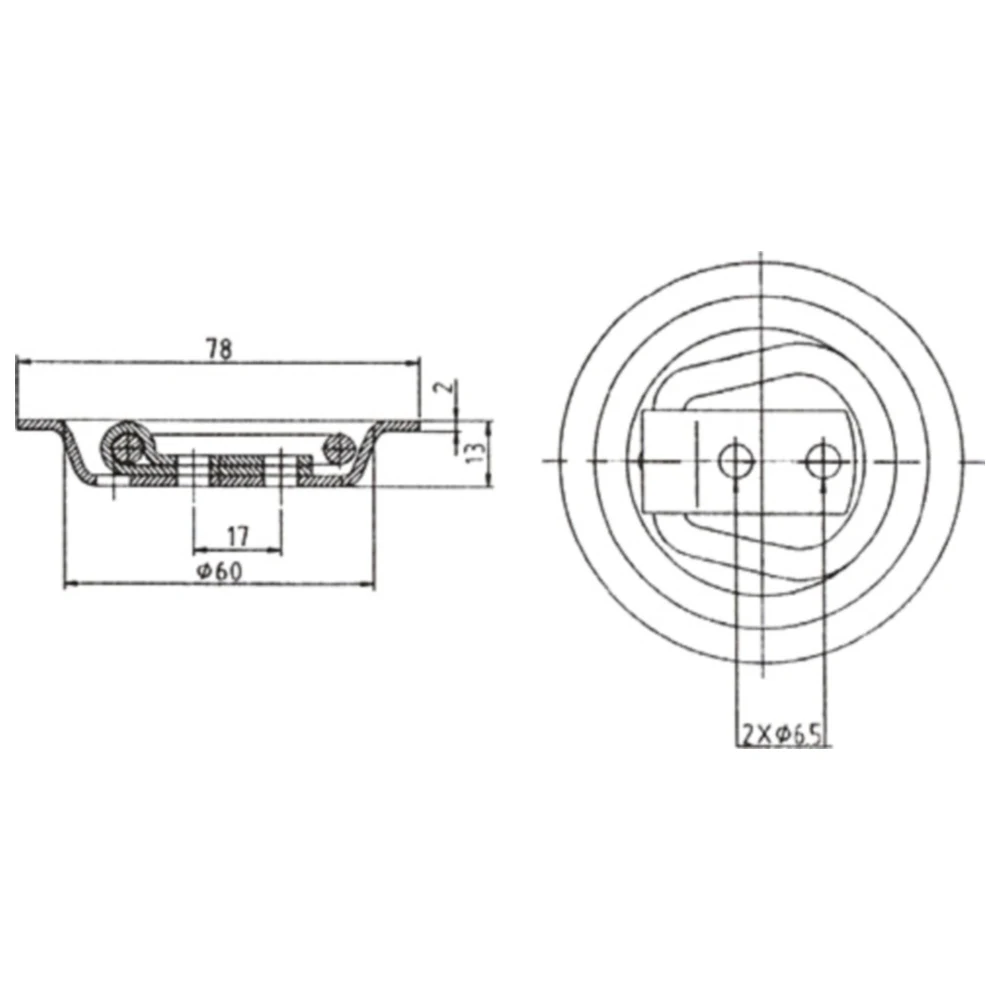 Zurrmulde mit Ring 79 mm_0