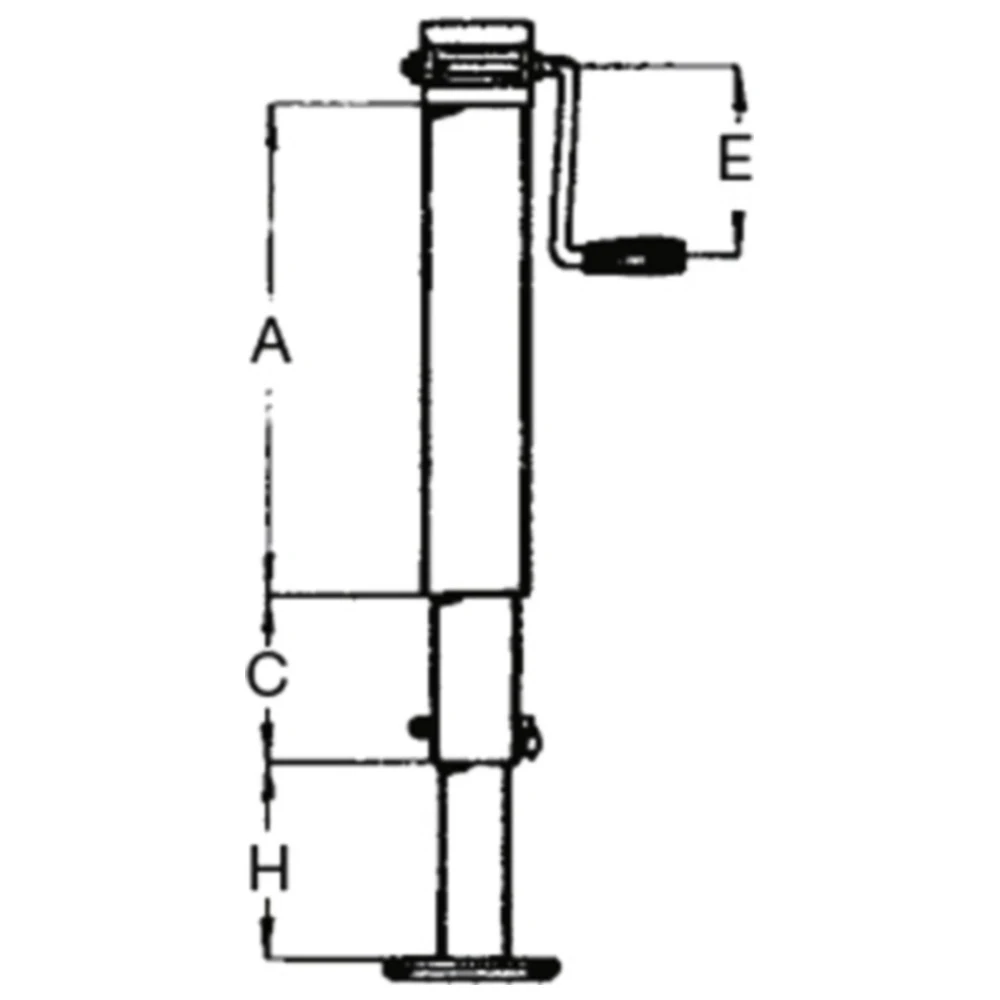 Stützfuß M Kurbel für Motorräder VK70MM_0