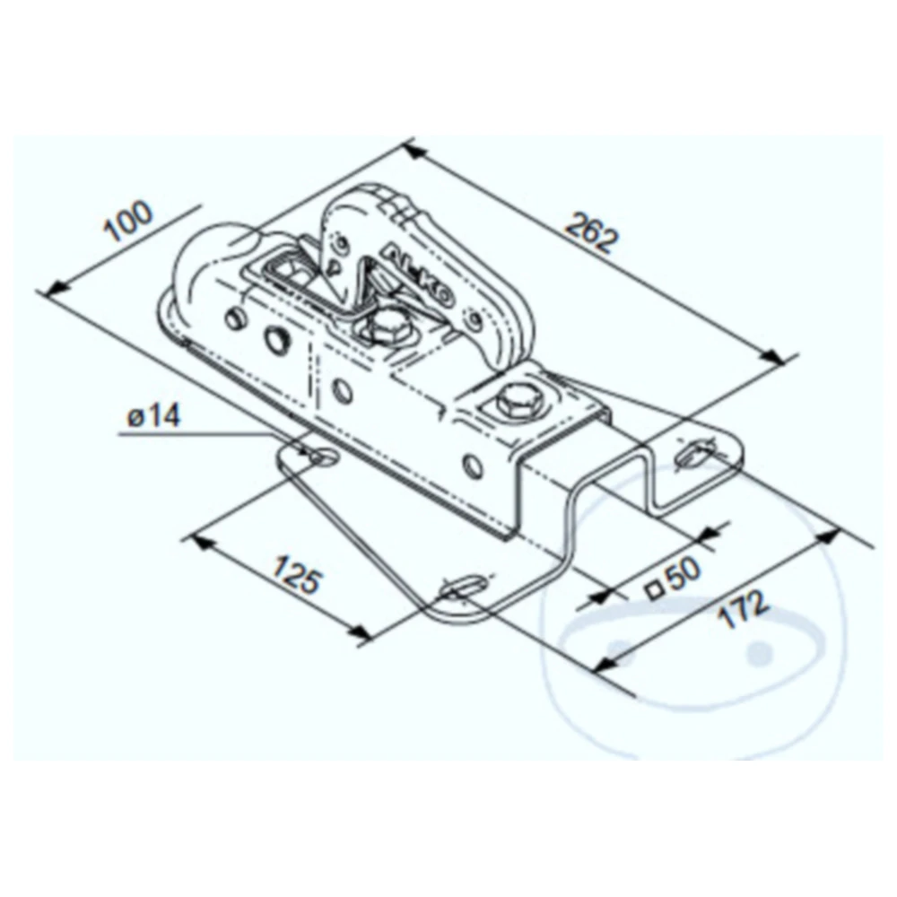 Kugelkopfkupplung für ungebremste Anhänger bis 750 kg 3380618_0