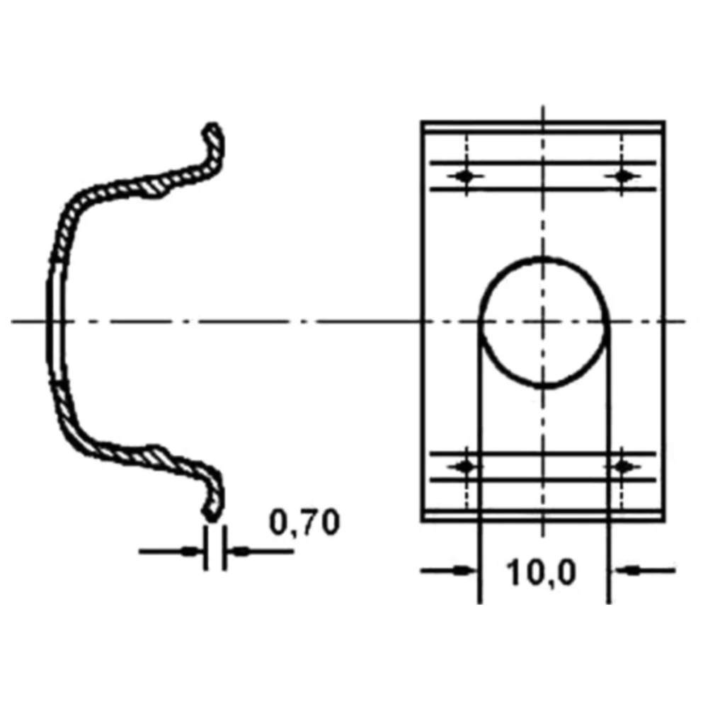 Bremsschlauch Halter für: BMW, Ford, Mercedes-Benz_0