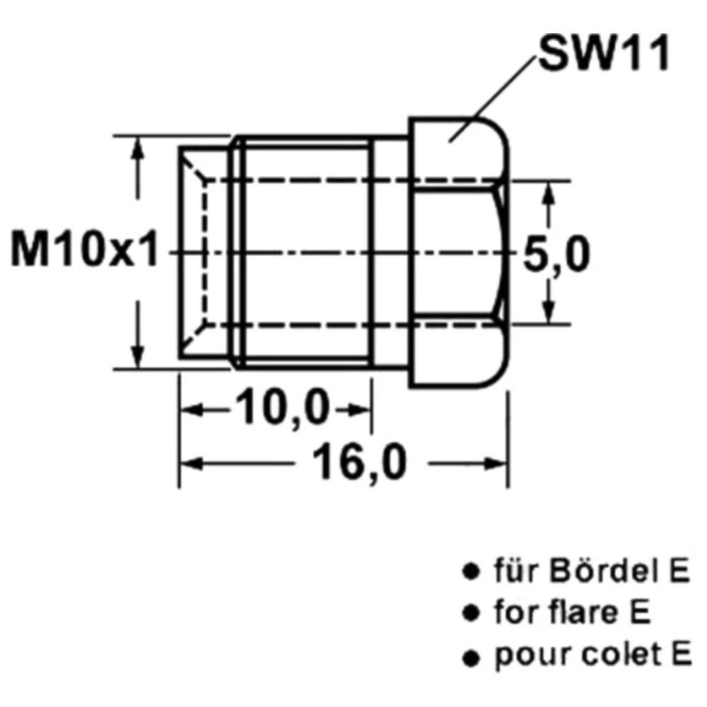 Überwurfschraube M10 x 1 ID Bördel E 5 mm für Bremsleitungen_1