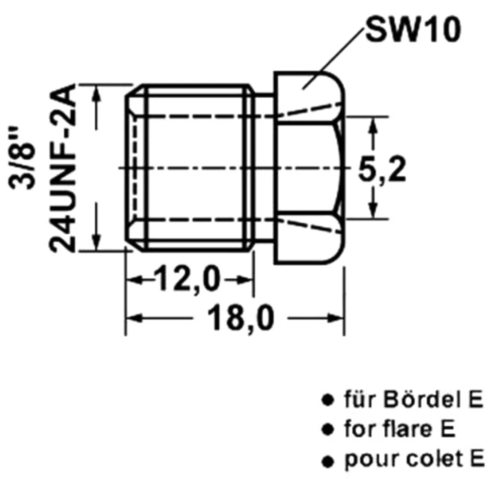 Überwurfschraube 3/8 ID Bördel E 4.90 mm für Bremsleitungen_1