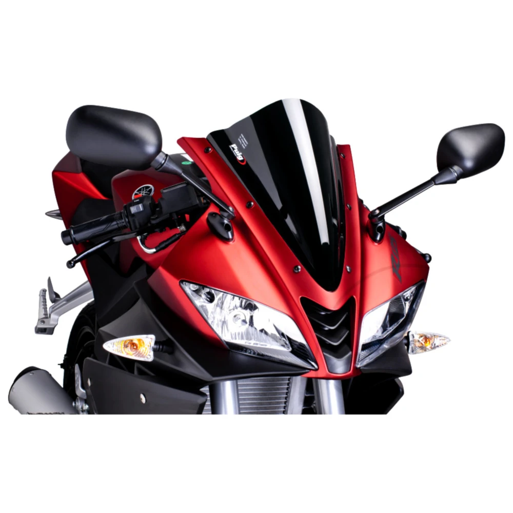 Racingscheibe Puig - Schwarz für Sportmotorräder_0