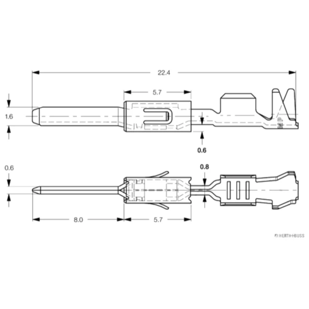 Flachstecker 1.6mm für 0.5-1.0 mm²_0