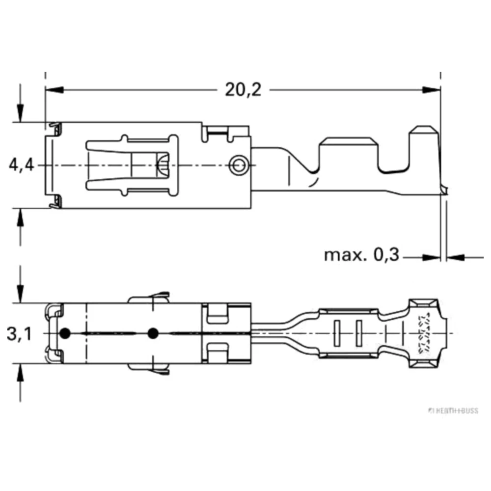 Flachsteckhülse 1.0-2.5mm 2.8mm für verschiedene Modelle_0