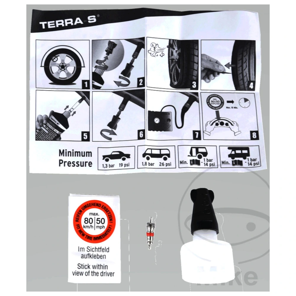 Reifenpannen Kit 700 ml Standard für PKW, SUV und Caravan_1