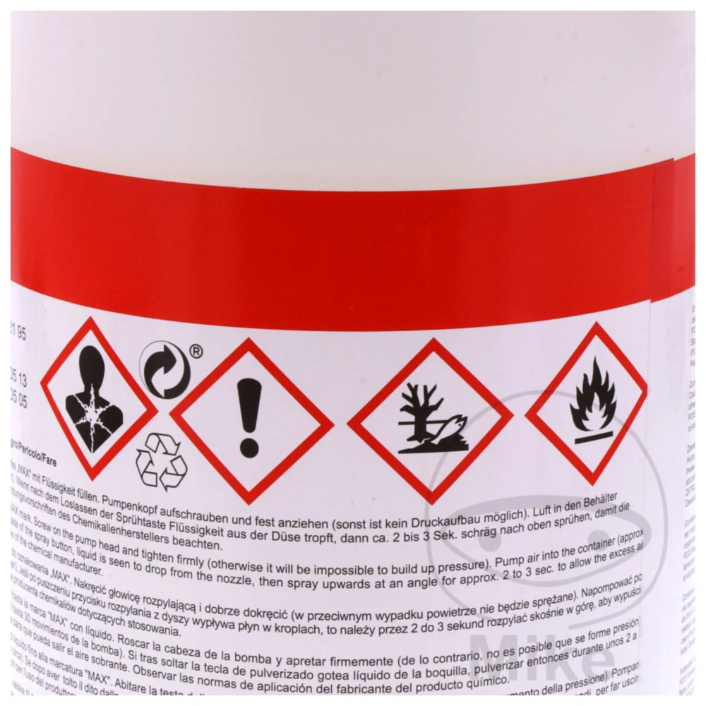 JMC Pumpsprayflasche für Bremsenreiniger mit Viton-Dichtung 1L