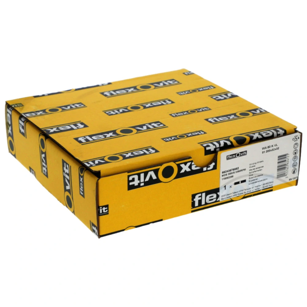 Flexovit Schleifbockscheibe K80 200X32X32MM für Präzisionsbearb